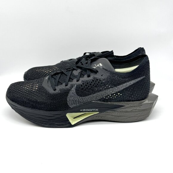 Nike Mens ZoomX Vaporfly 3 Black Olive Aura Running Shoes Sz 10.5 NEW HV6351-001 - Picture 3 of 11